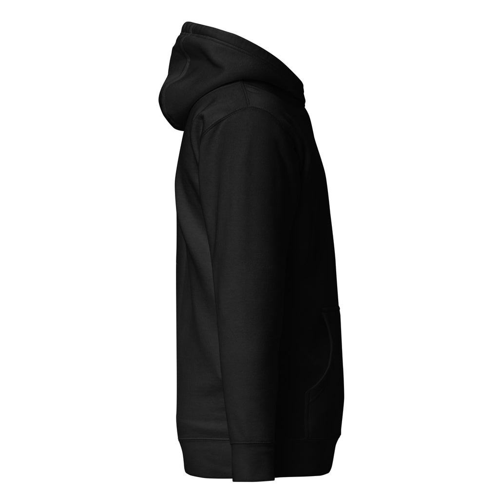 Hoodie Endless Grind noir, vue de profil droit